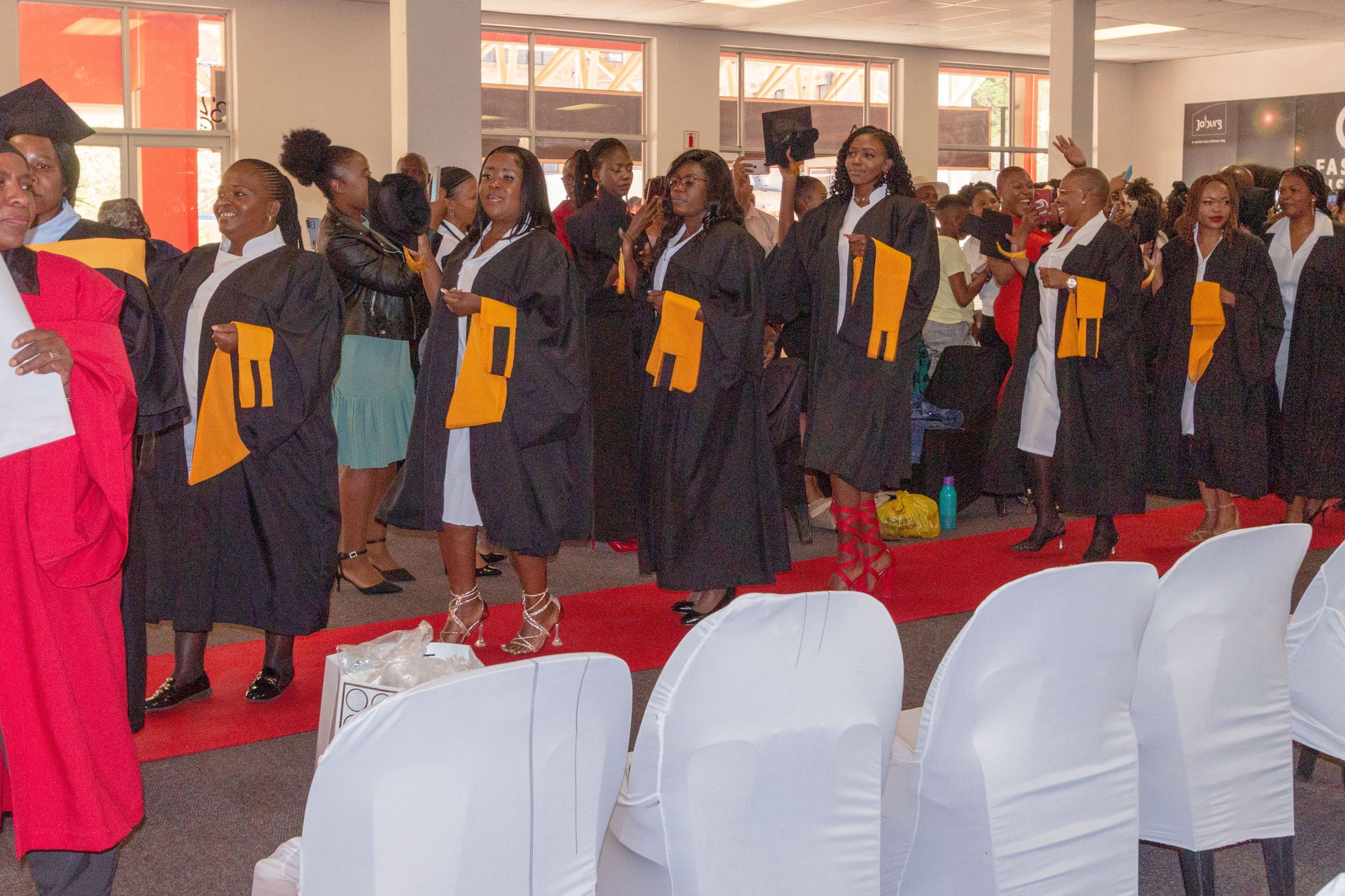 Graduates celebrating their achievement
