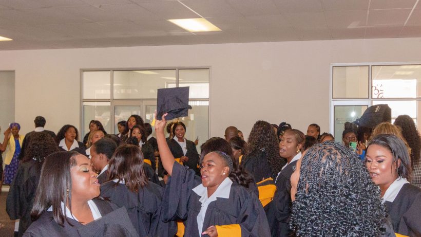 Celebrating with the graduating class