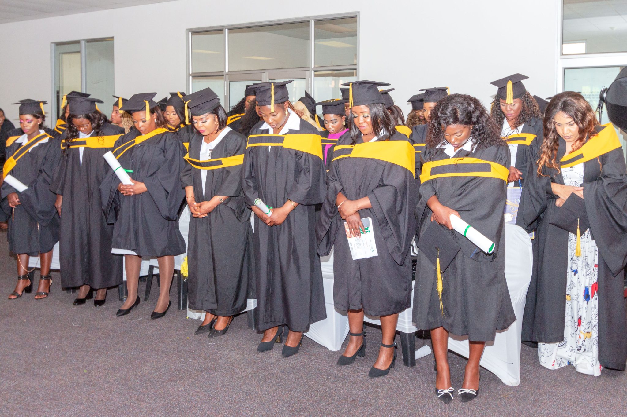 A reflective moment at graduation